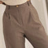 NAZ Mara Trousers in Beige. Made with 100% wool. Produced ethically in Portugal.