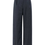 NAZ Mara Trousers in Navy. Made with 100% wool. Produced ethically in Portugal.