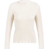 NAZ Ava Turtleneck in White. Made with 100% Deadstock Cotton. Produced ethically in Portugal.