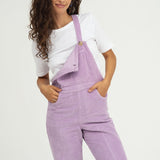 Naz women's corduroy overalls in lilac made in from cotton. 