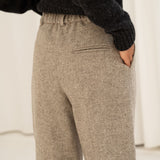 Naz women's wool trousers, lined, straight fit (Made in Portugal). 