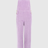 Naz women's corduroy cotton overalls in lilac. Made in Portugal.