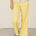 naz linen high-waisted wide-leg yellow spring trousers 