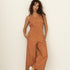 naz women deadstock cotton rust spring jumpsuit