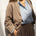 Naz women's 100% wool blazer oversized fit in beige