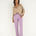 Naz women corduroy cotton pants for women in lilac. Made in Portugal. 