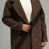 Noah Brown Wool Overcoat - Näz - Sustainable Fashion Made in Portugal