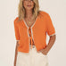 Olivia Orange Tie Front Top - Näz - Sustainable Fashion Made in Portugal