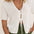 Olivia White Tie Front Top - Näz - Sustainable Fashion Made in Portugal