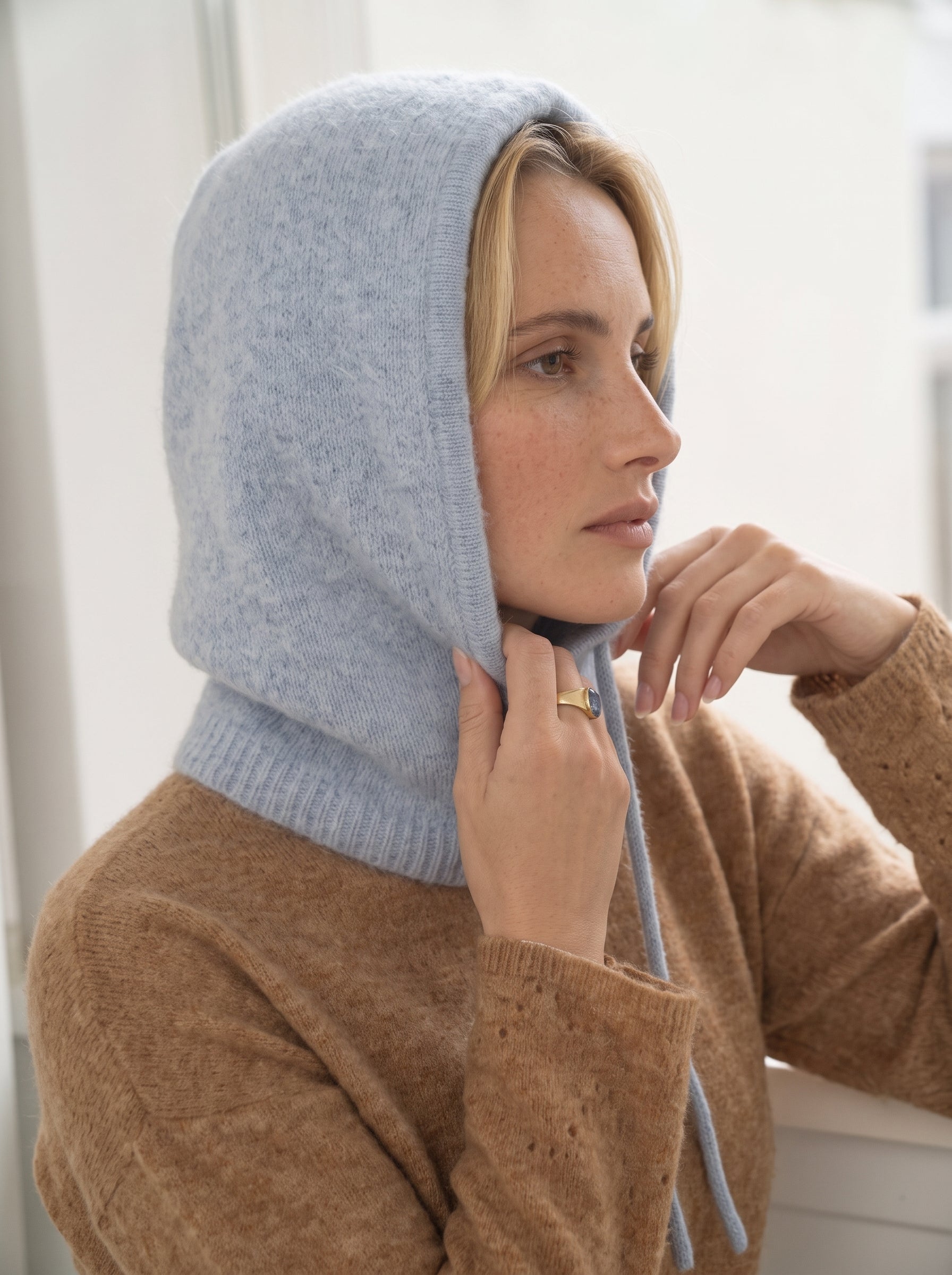 Rose Blue Balaclava - Näz-Sustainable Fashion Made in Portugal