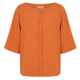 Sari Orange Tencel Top - Näz - Sustainable Fashion Made in Portugal