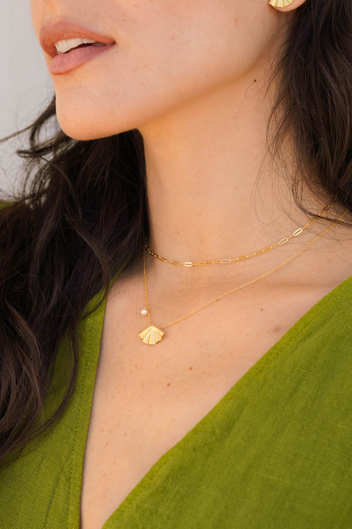 Shell Earrings - Näz - Sustainable Fashion Made in Portugal