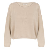 Sofie Beige Cotton Sweater - Näz - Sustainable Fashion Made in Portugal