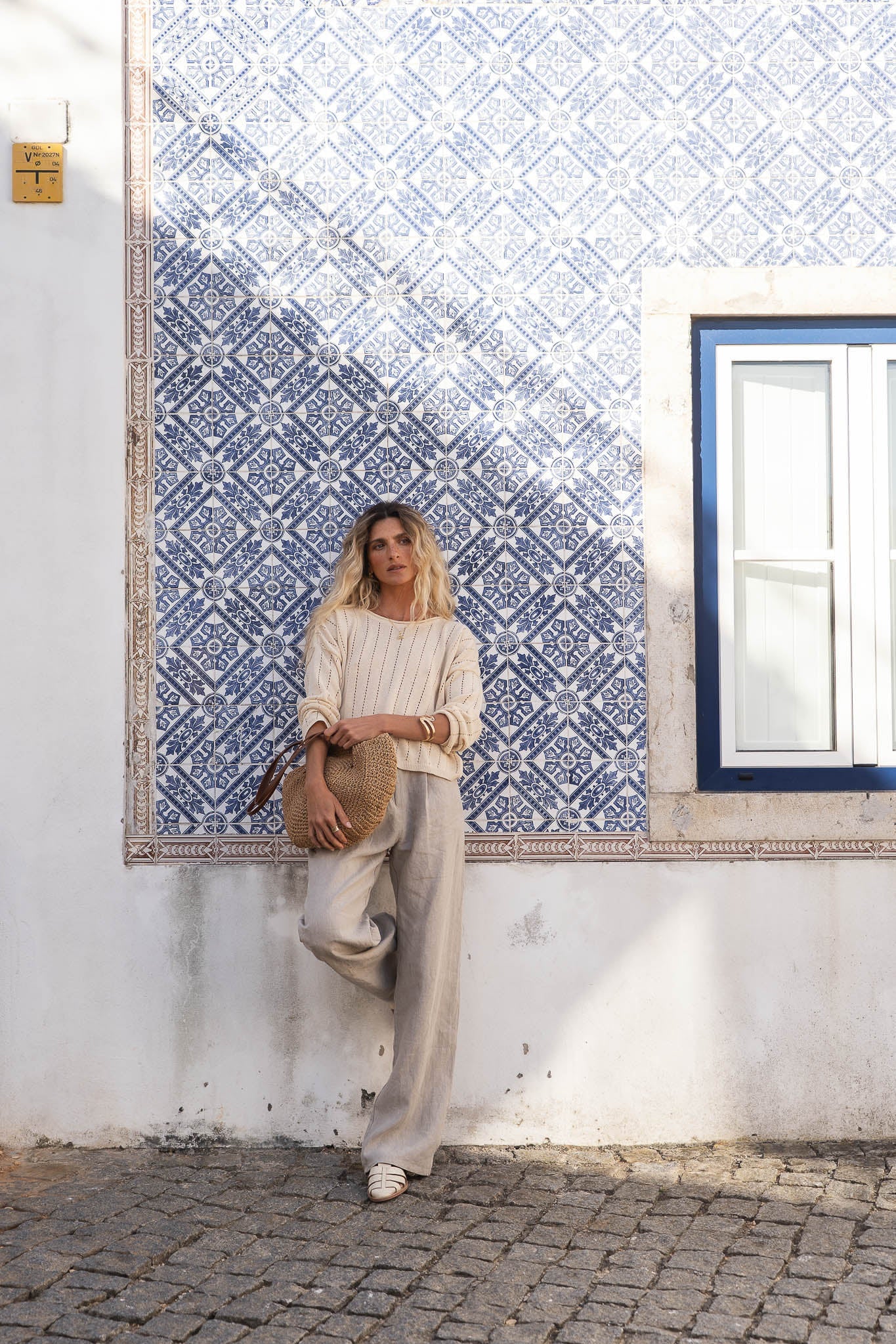 Sofie Beige Linen Sweater - Näz - Sustainable Fashion Made in Portugal