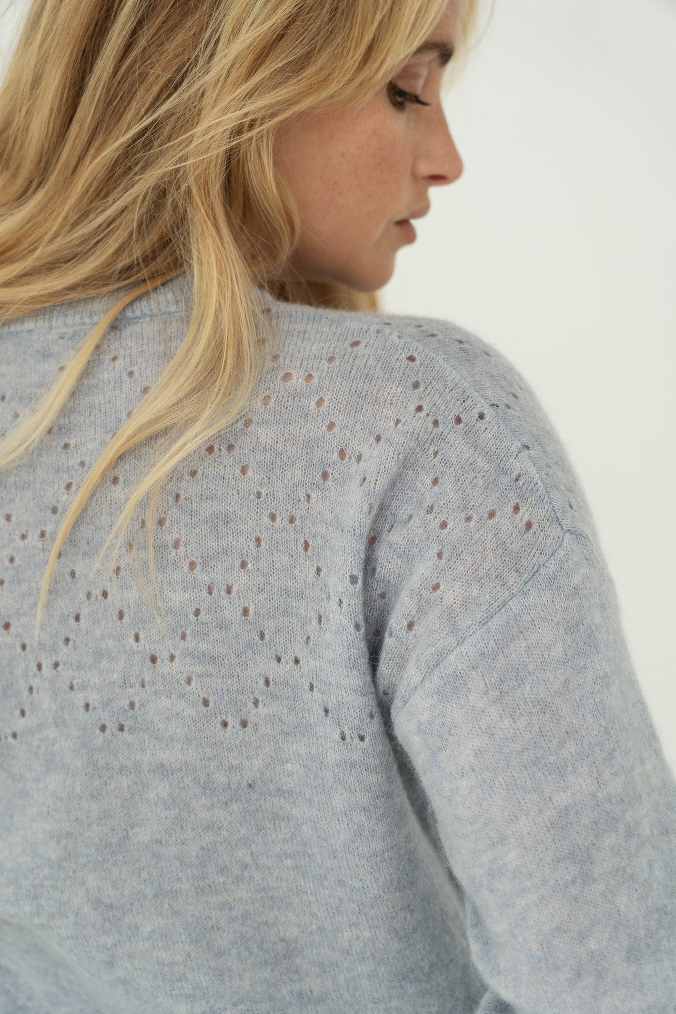 Sofie Blue Alpaca Sweater - Näz-Sustainable Fashion Made in Portugal