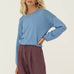 Sofie Blue Cotton Sweater - Näz - Sustainable Fashion Made in Portugal
