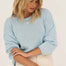 Sofie Blue Cotton Sweater - Näz - Sustainable Fashion Made in Portugal