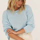 Sofie Blue Cotton Sweater - Näz - Sustainable Fashion Made in Portugal