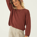 Sofie Blush Cotton Sweater - Näz - Sustainable Fashion Made in Portugal