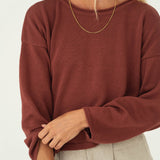 Sofie Blush Cotton Sweater - Näz - Sustainable Fashion Made in Portugal