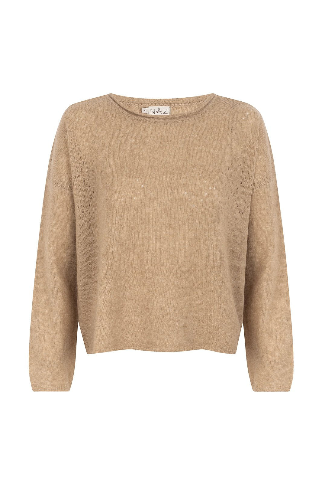Sofie Camel Alpaca Sweater - Näz-Sustainable Fashion Made in Portugal