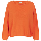 Sofie Orange Cotton Sweater - Näz - Sustainable Fashion Made in Portugal