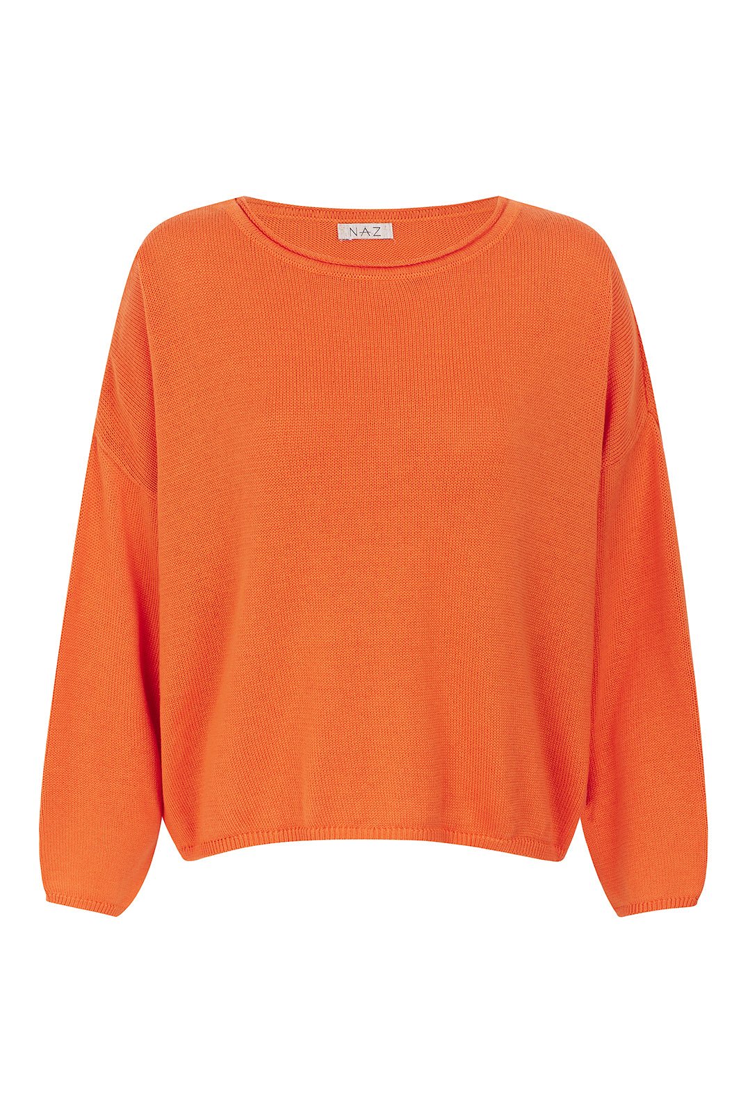 Sofie Orange Cotton Sweater - Näz - Sustainable Fashion Made in Portugal