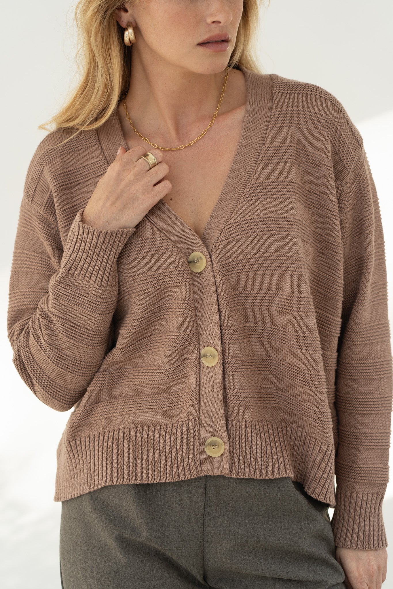 Sophia Cotton Cardigan - Näz-Sustainable Fashion Made in Portugal