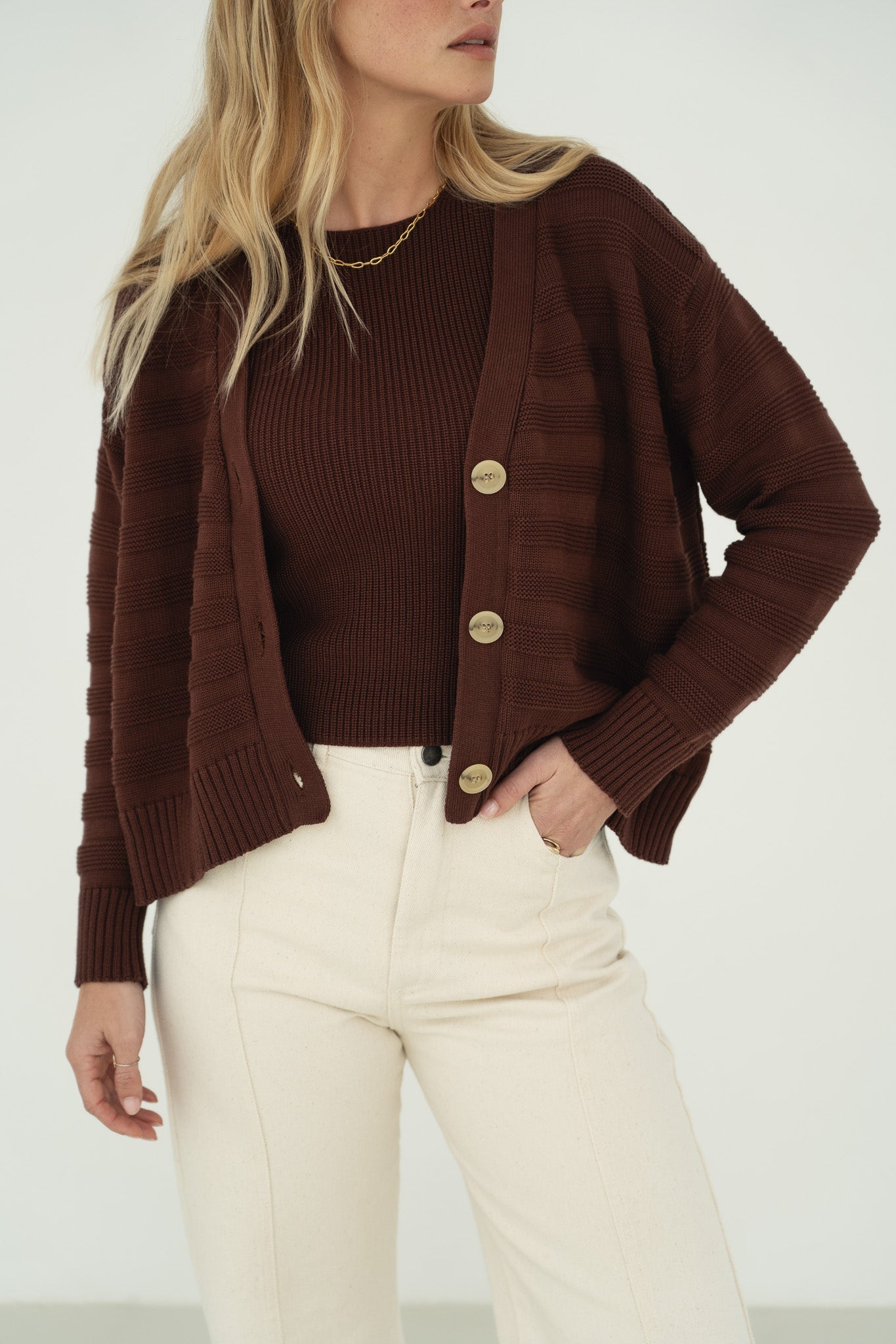 Sophia Cotton Cardigan - Näz-Sustainable Fashion Made in Portugal