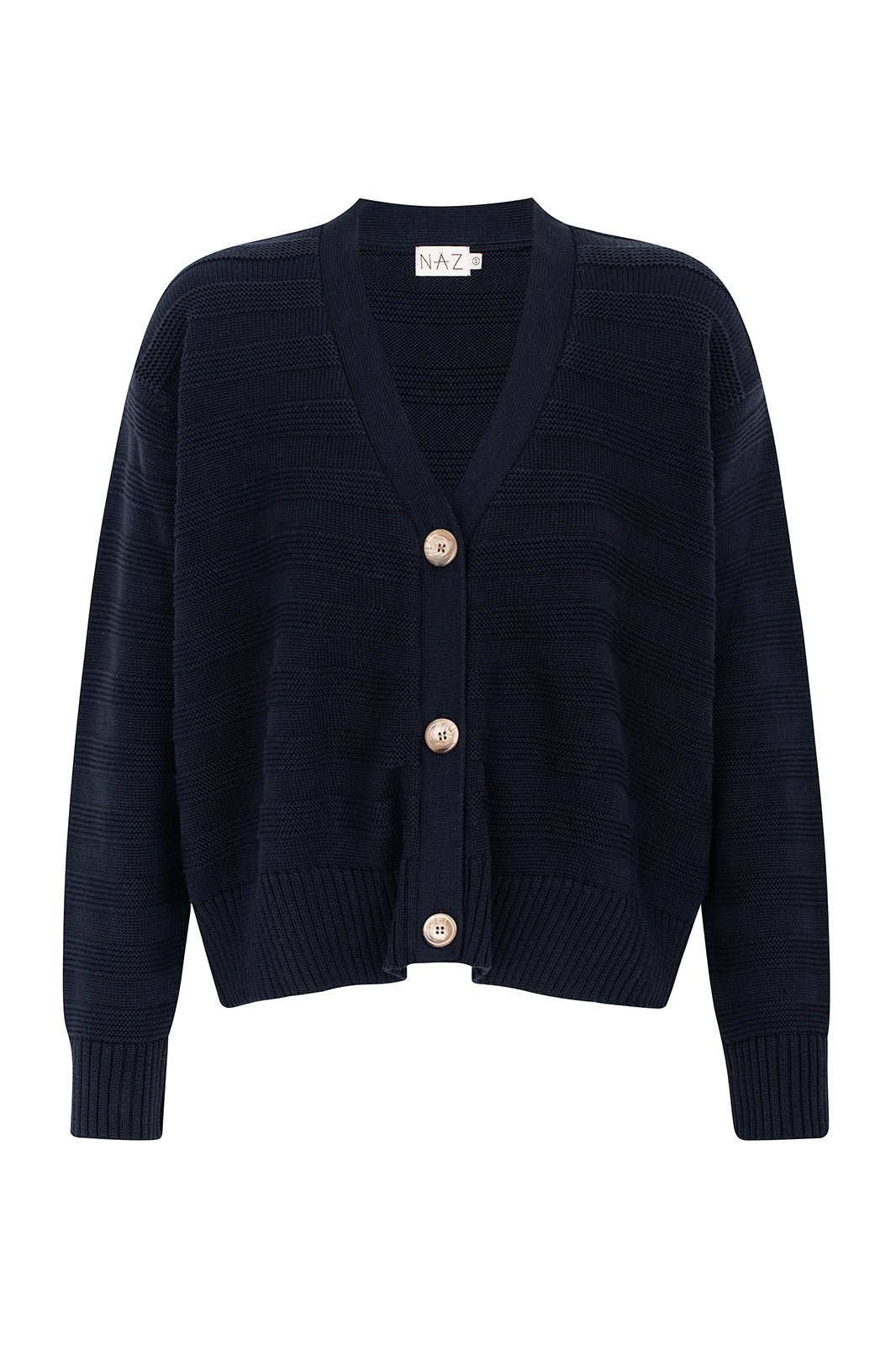Women's Oversized Recycled Knit Cardigan - Navy Blue – Näz