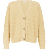 Sophia Yellow Cotton Cardigan - Näz - Sustainable Fashion Made in Portugal