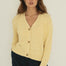 Sophia Yellow Cotton Cardigan - Näz - Sustainable Fashion Made in Portugal