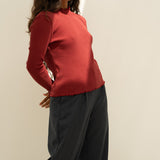 Ava Bordeaux Turtleneck