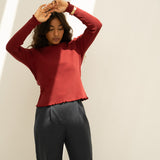 Ava Bordeaux Turtleneck