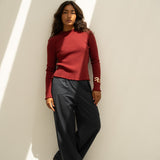 Ava Bordeaux Turtleneck