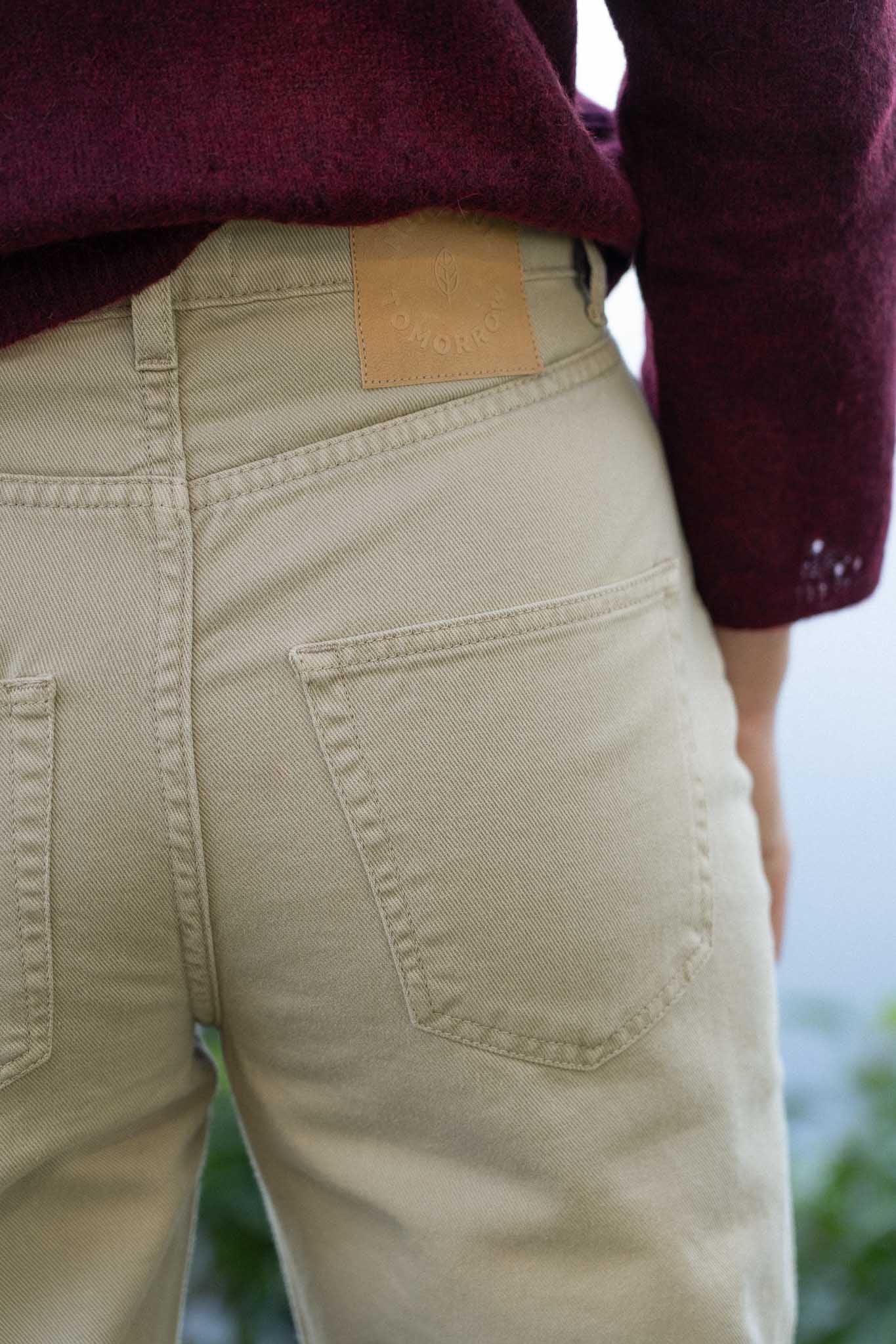 Thea Jeans Sand - Näz-Sustainable Fashion Made in Portugal