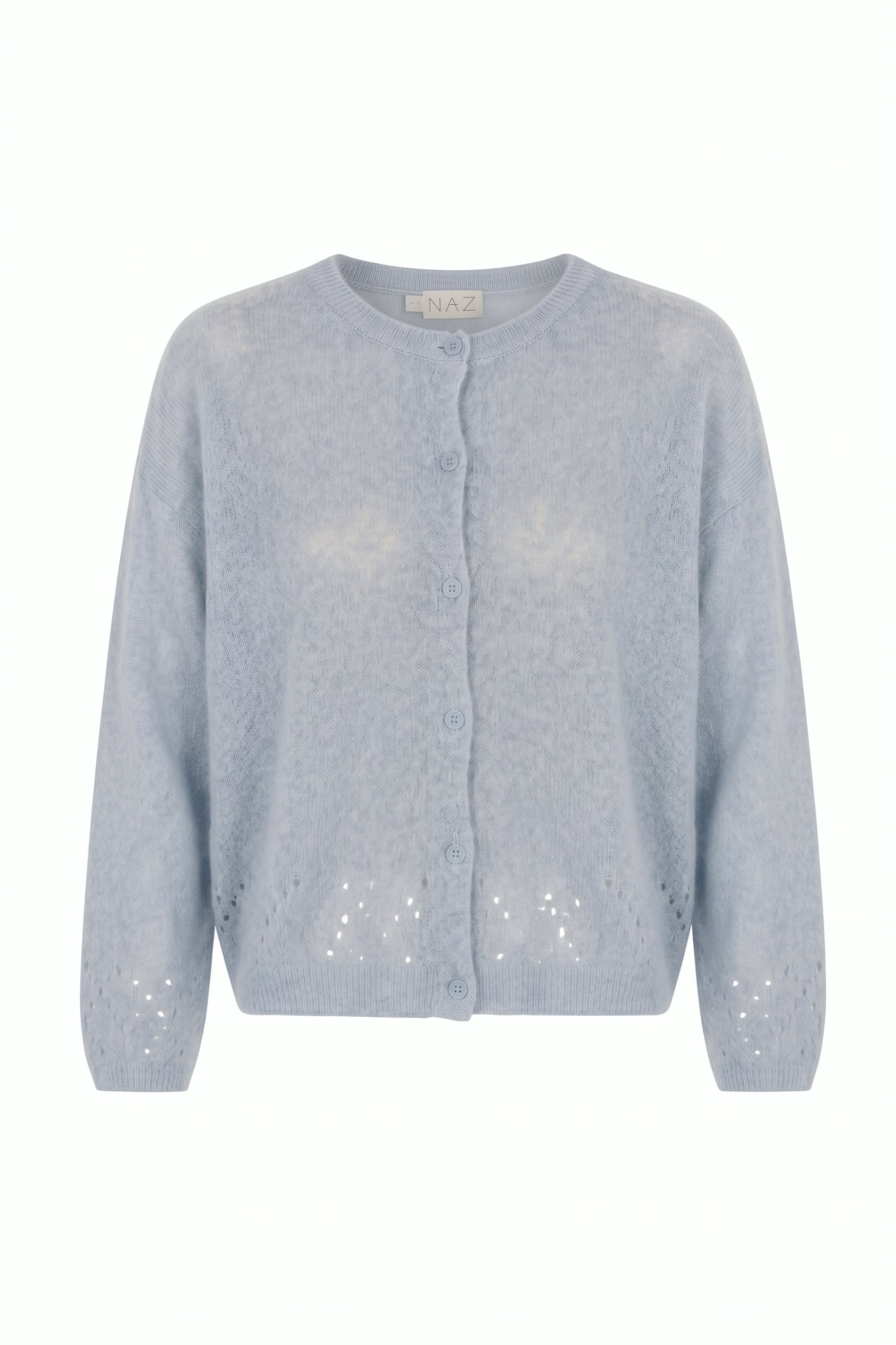 Vicky Blue Alpaca Cardigan - Näz-Sustainable Fashion Made in Portugal