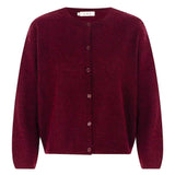 Vicky Bordeaux Alpaca Cardigan - Näz-Sustainable Fashion Made in Portugal