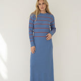 Victoria Blue Knit Dress