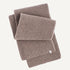 Naz women recycled wool scarf in camel. 