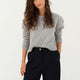 Naz women's alpaca and wool jumper made from 100% recycled fibers in grey. Oversized cropped fit.Produced ethically in Portugal.